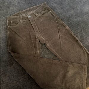 Men's Brown Corduroy Pants